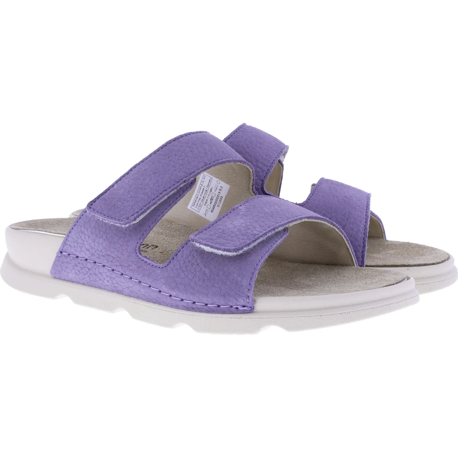 Berkemann | Modell: Sabatina | Lila Prägenubuk | Form: Palma | 04502-213 | Damen Pantoletten