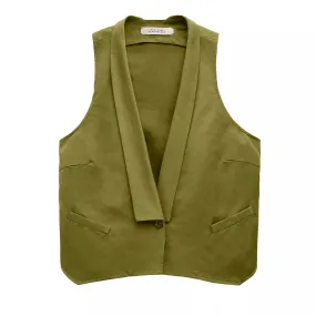   Dorothee Schumacher  SLOUCHY COOLNESS Weste 564 olive green  Weste 