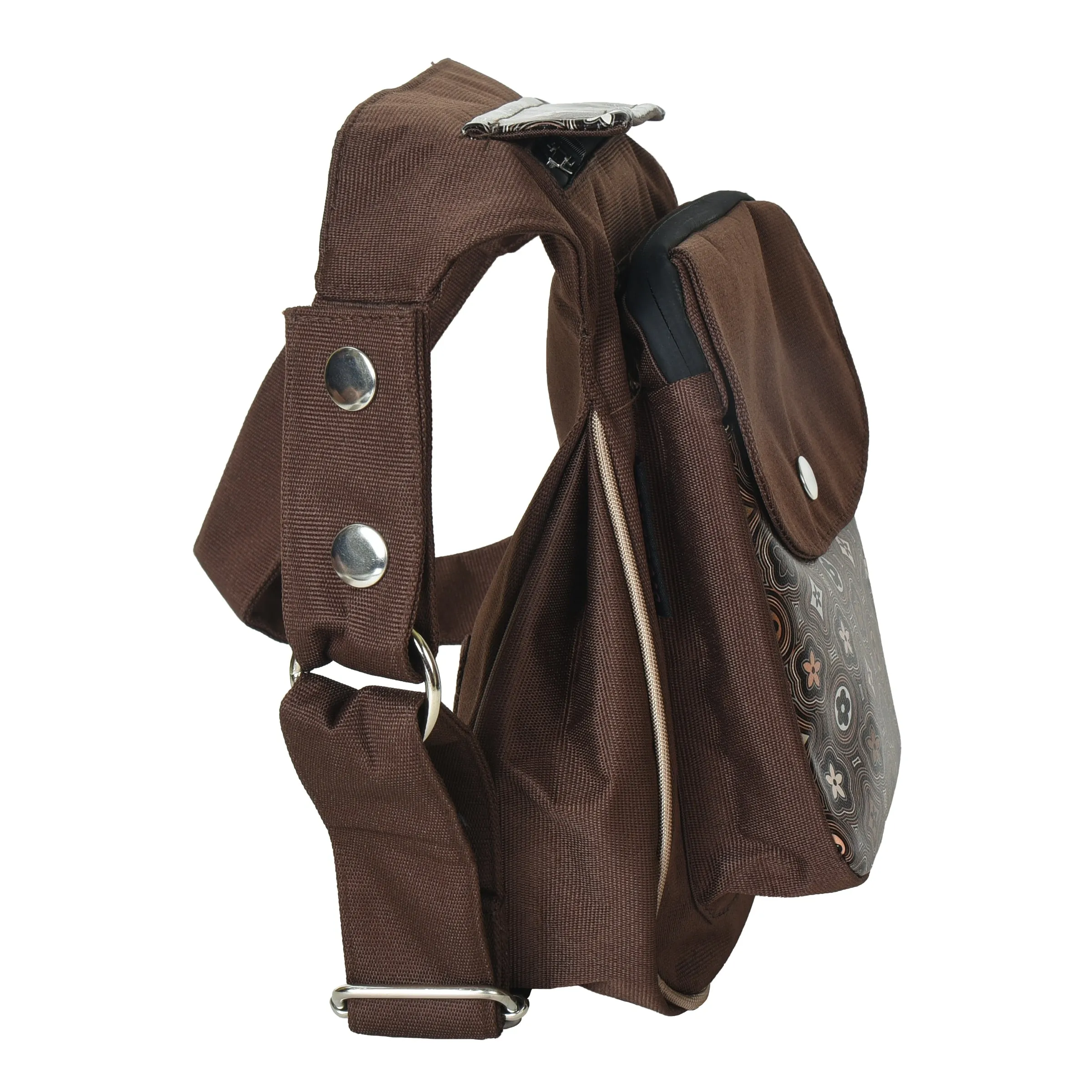 Gassi-Tasche Wasserdichte - Geometrische Motive in Braun - Hannover ZHS 713/7-G3