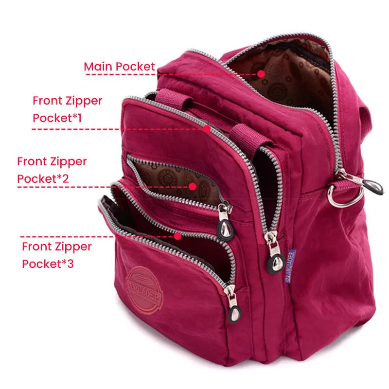 GoBag | Multifunktionale Wasserdichte Tasche | Elegante Handtasche, Schultertasche und Rucksack | Hochwertiges Oxford-Gewebe