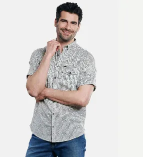 Herren engbers Stretch Hemd mit Kontrastdetails in Grau kaufen 31262
