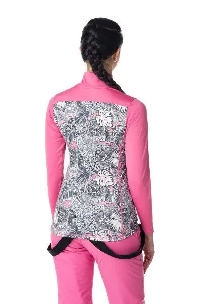 Kilpi LEEMA-W Damen Langarm-Funktions-T-Shirt dunkelblau