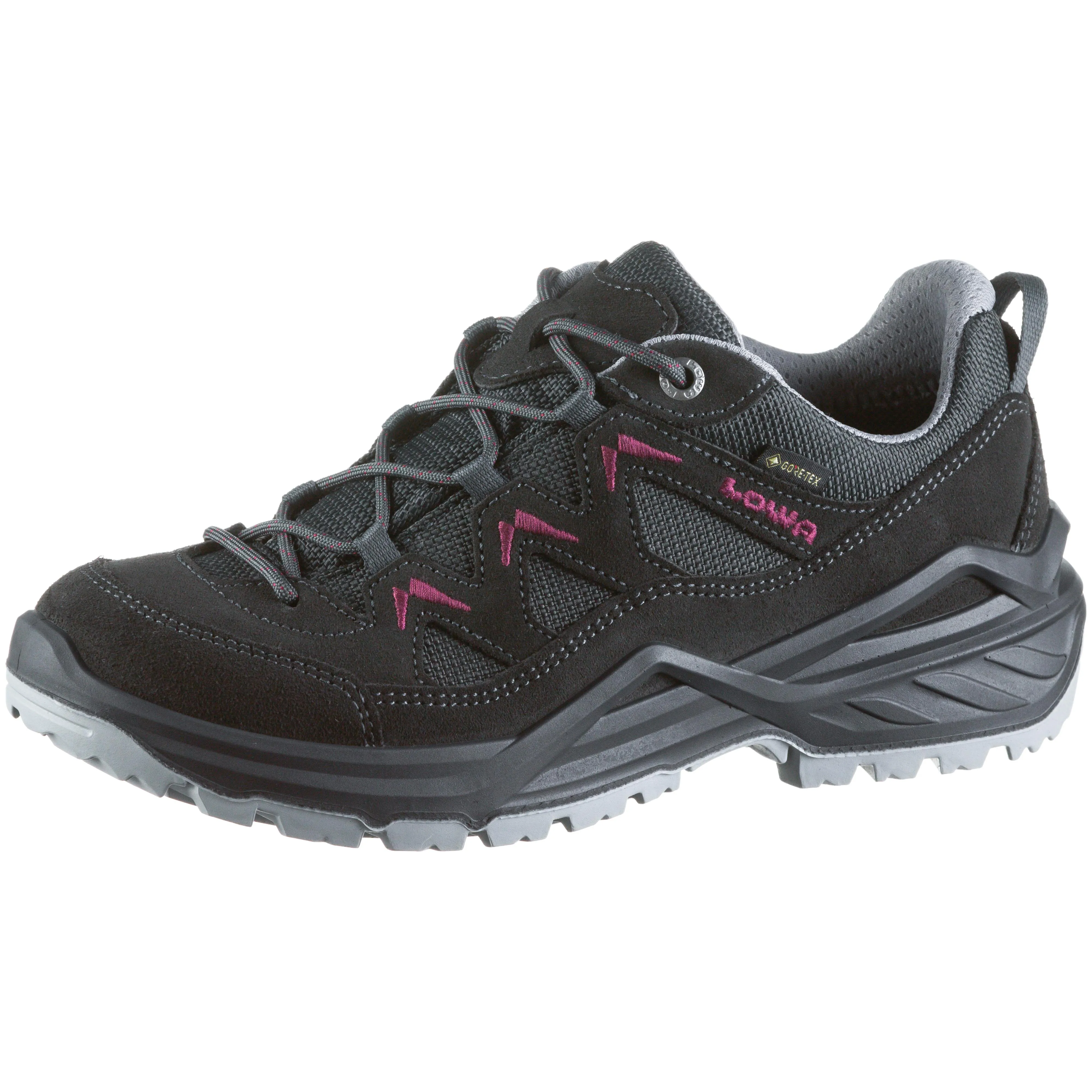 Lowa SIRKOS EVO LOW Wanderschuhe Damen anthrazit-beere im Online Shop von kaufen