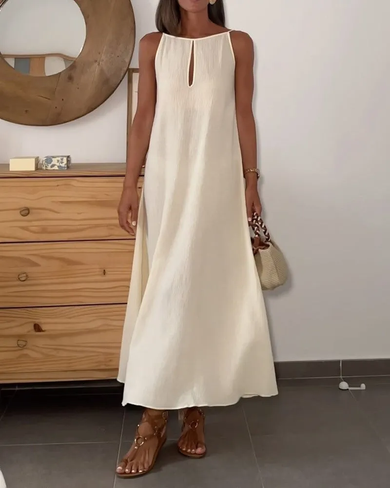 Lässiges Rückenfreies Kleid