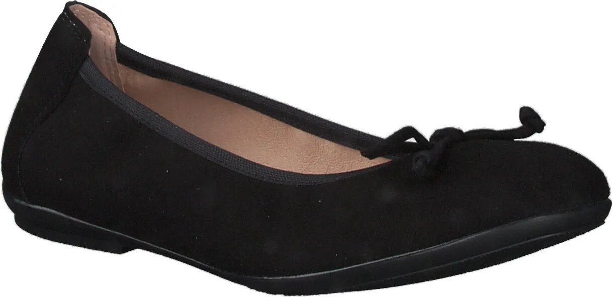 Mädchen-Ballerinas aus Leder 332002930911 (Schwarz)