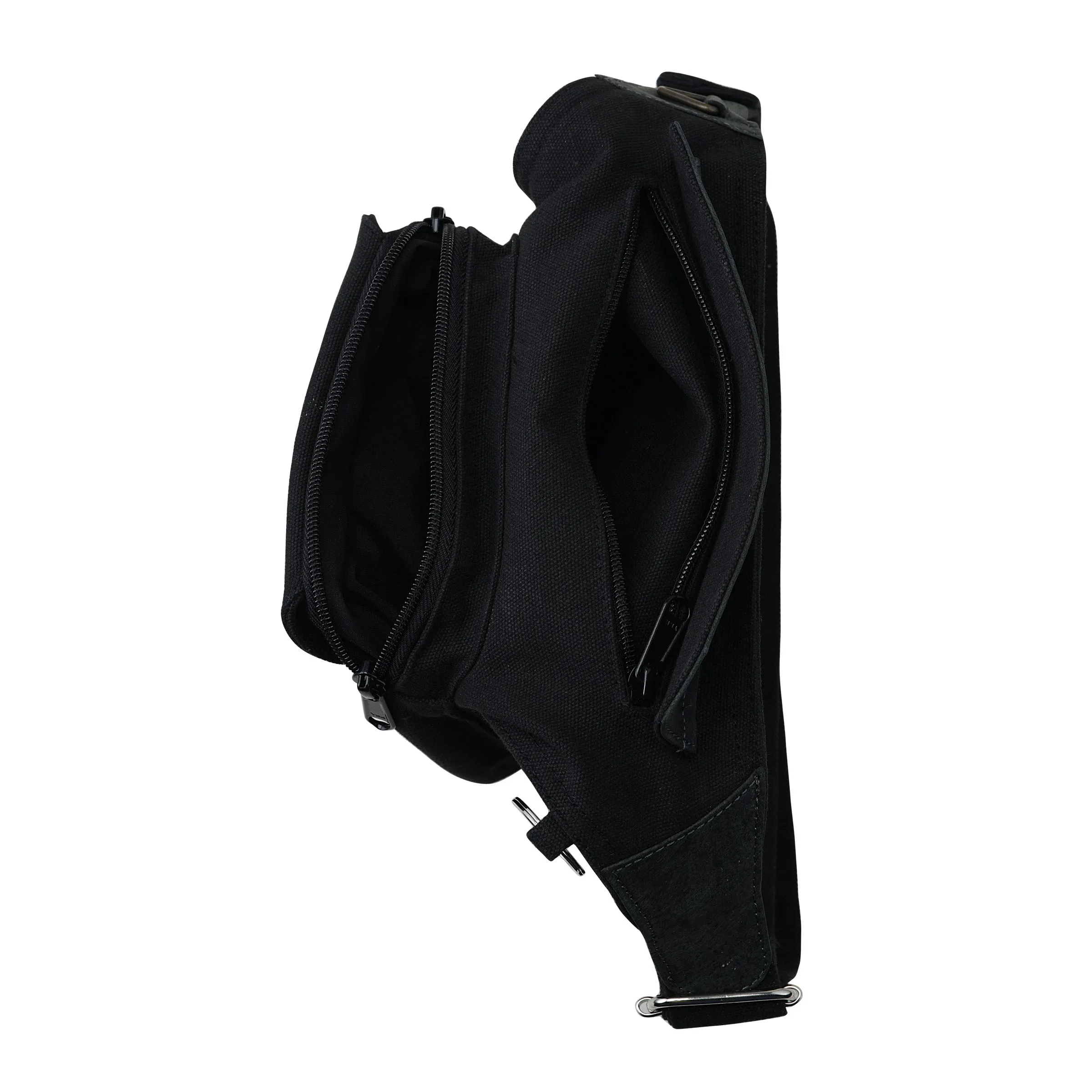 Nijens Gassi-Tasche Leder Vintage in Schwarz mit Prgung Sweet Dog - Barcelona HS 4602