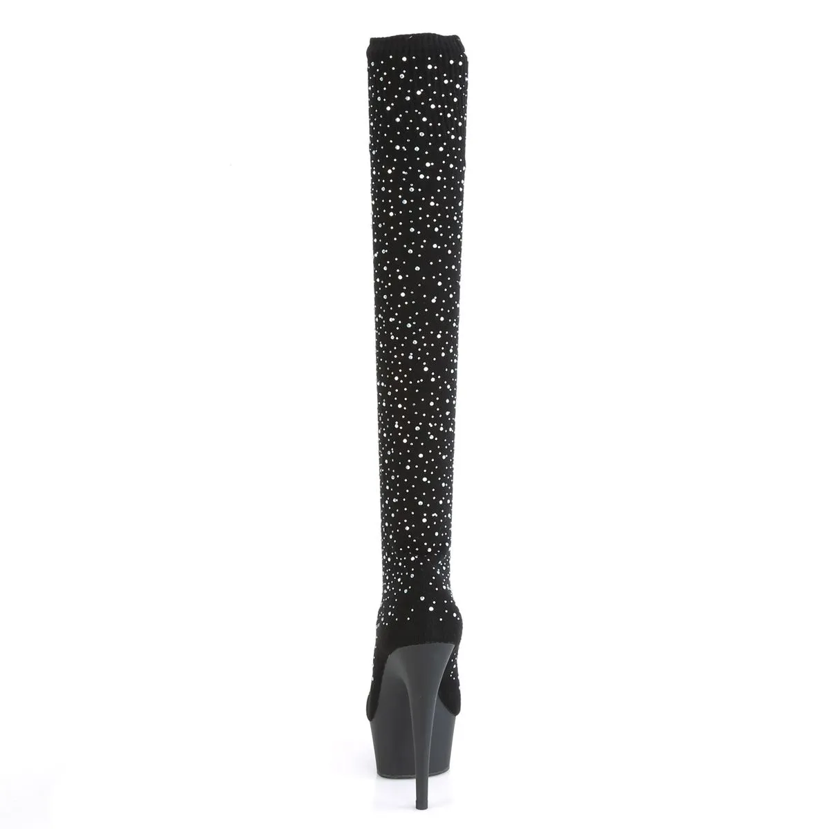 Plateau Stiefel mit Strass DELIGHT-3002