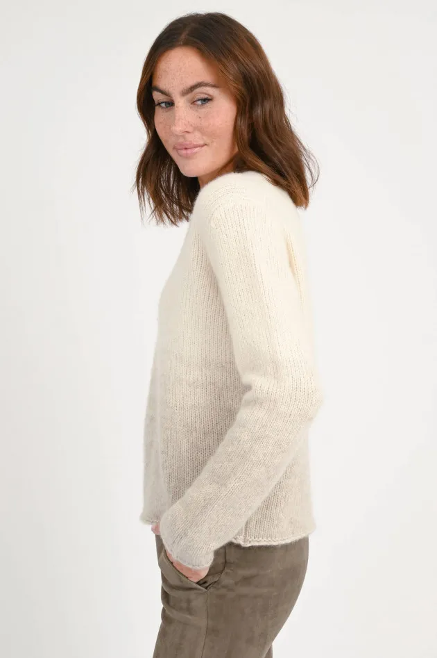 Pullover VASCARA DEGRADE in Ombré-Optik in Creme