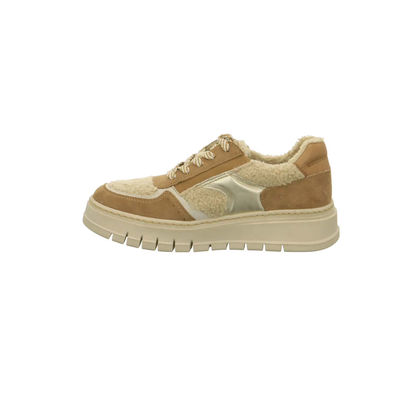 Tamaris Schnürschuh bis 25 mm beige
